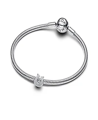 Pandora Silver Textured Horseshoe Mini Charms