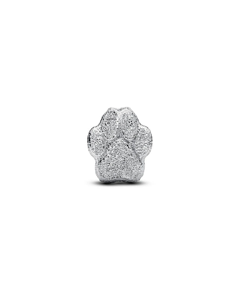 Pandora Sterling Silver Textured Paw Mini Charms