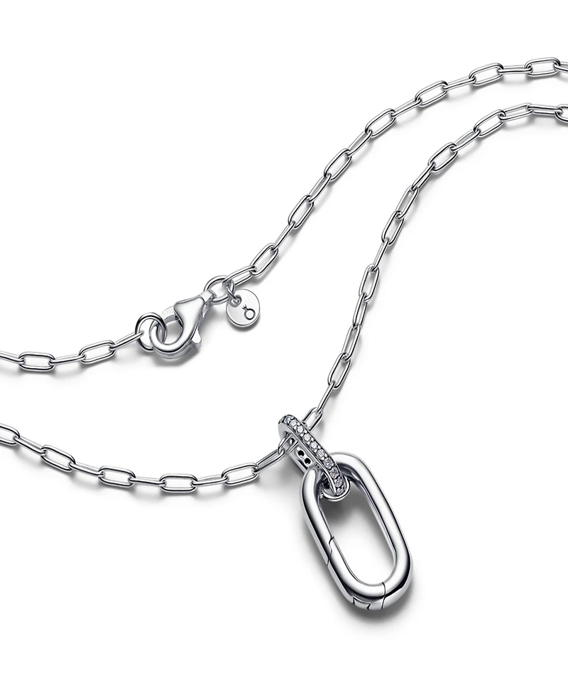 Pandora Cubic Zirconia Openable Link Pendant Necklace