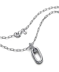 Pandora Cubic Zirconia Openable Link Pendant Necklace