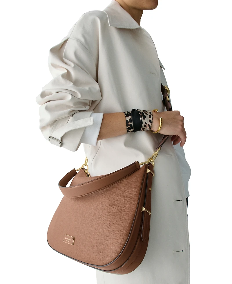 kate spade new york Liv Large Pebbled Leather Hobo Bag