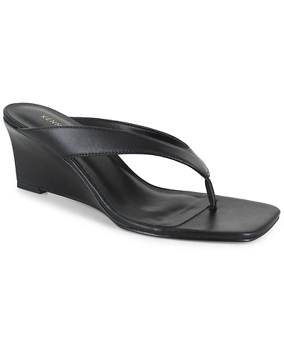 Kenneth Cole New York Women's Susannah Dress Wedge Thong Sandals