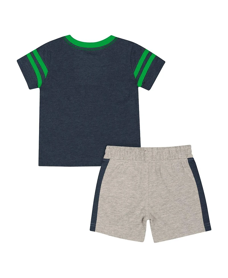 Colosseum Infant 2-Piece Heather Navy Notre Dame Fighting Irish T-Shirt and Shorts Set