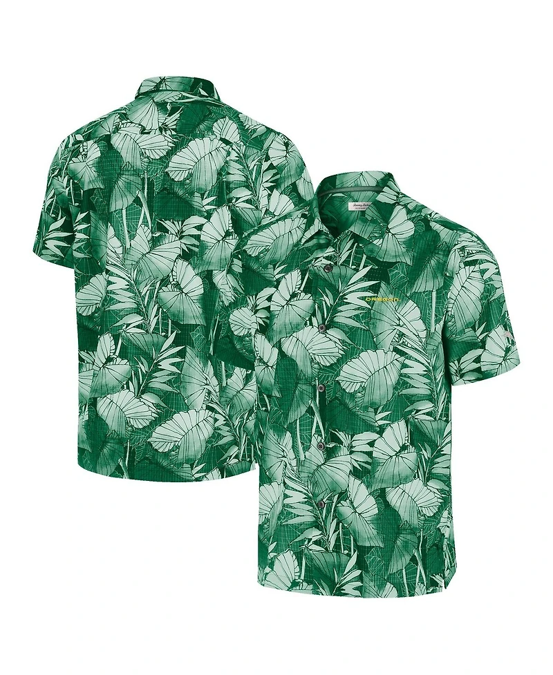 Tommy Bahama Men's Green Oregon Ducks Big Tall Coast Nuevo Fronds IslandZone Button-Up Shirt