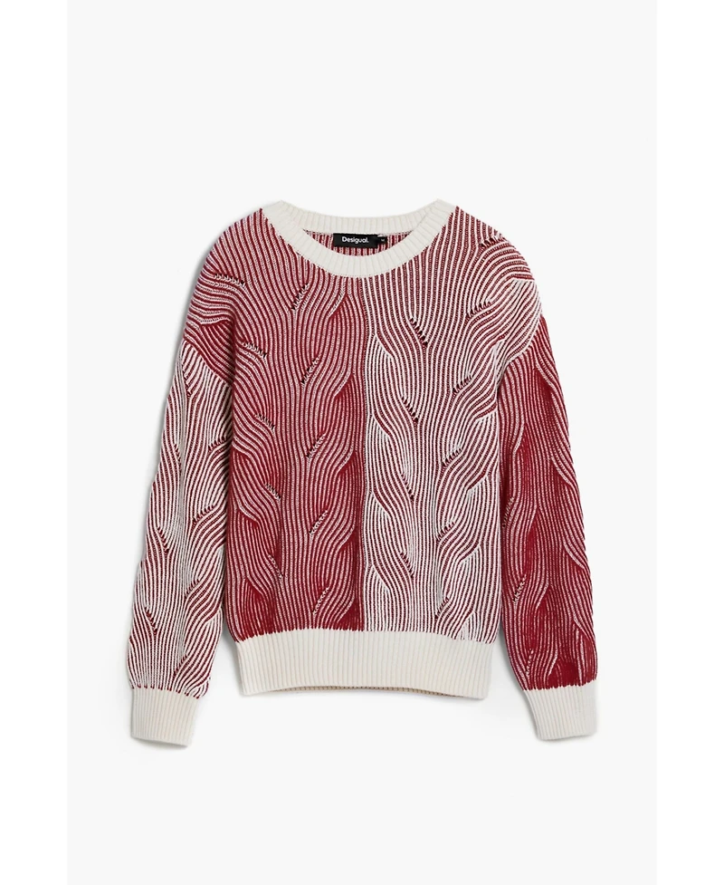 Desigual Women's Two-tone knit sweater