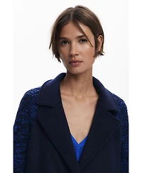 Desigual Women's Combined wool coat