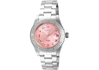 Invicta Women's 14360 Angel Quartz 3 Hand Pink Dial Watch