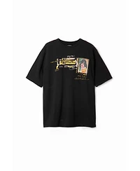 Desigual Men's Japanese-style illustration T-shirt