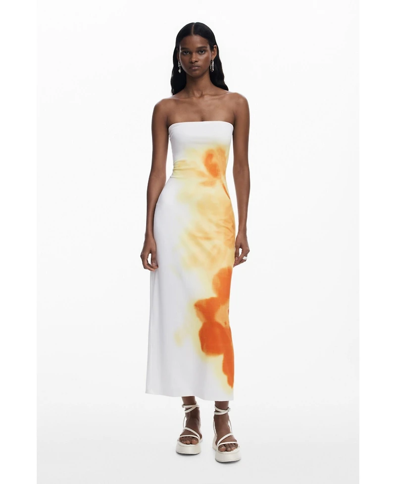 Desigual Women's Floral bandeau dress