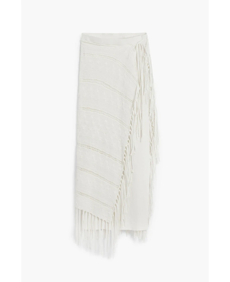 Desigual Women's Fringed knit skirt