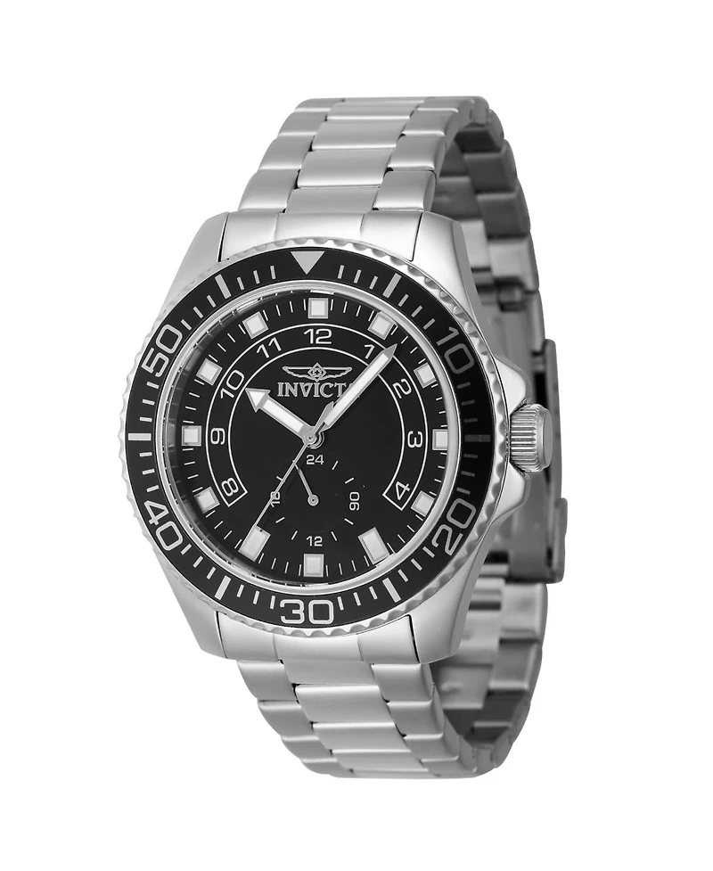 Invicta Men's 47125 Pro Diver Quartz Multifunction Black Dial Watch