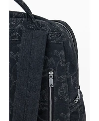 Desigual Women's Large embroidered denim backpack