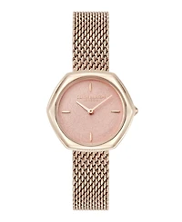 Olivia Burton Women's Charing Rose Gold Tone Stainless Steel Bracelet Watch, 28.5mm