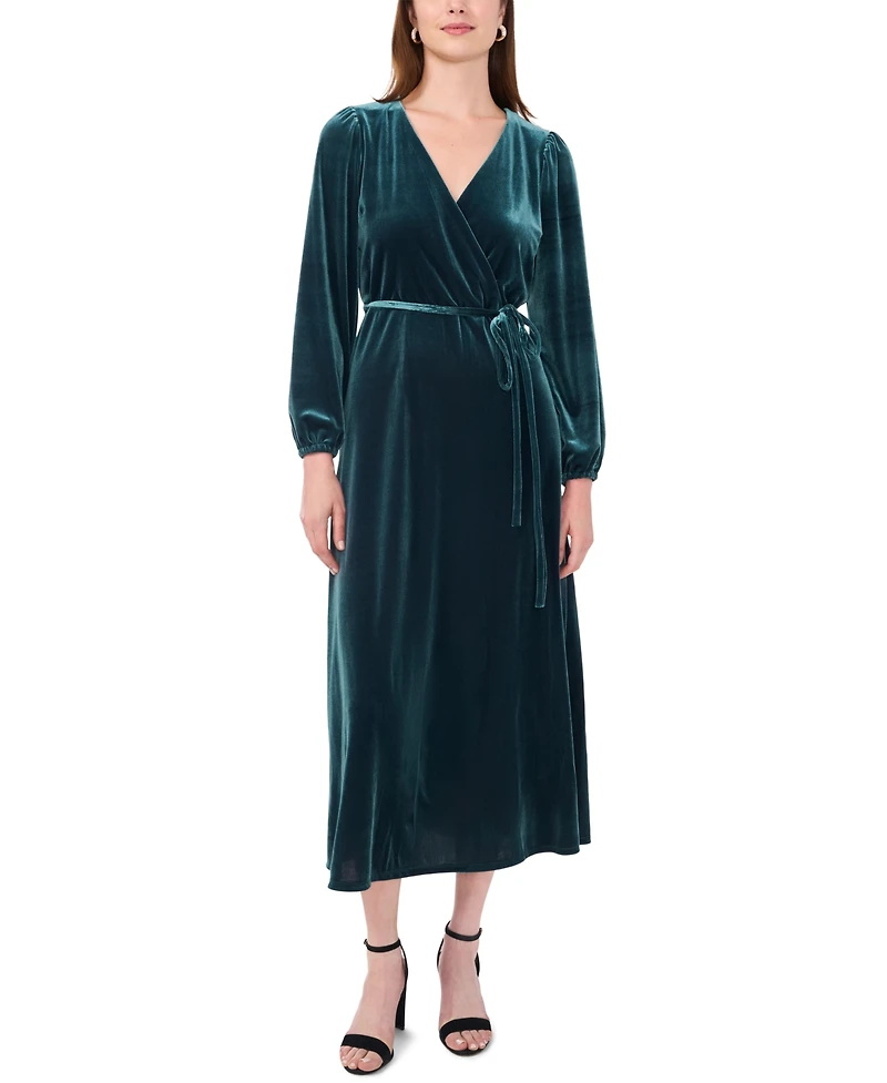 Msk Petite Velvet Dress