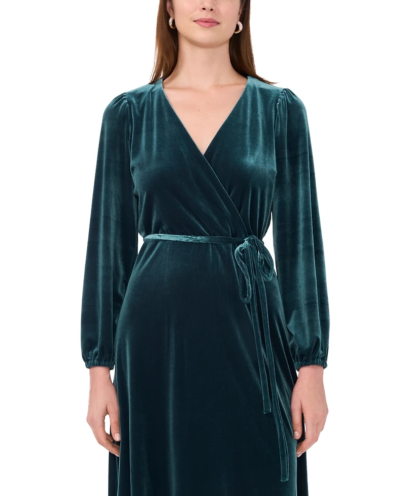 Msk Petite Velvet Dress