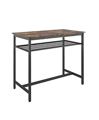 Casainc 5 Piece Counter Height Table Set with Bar and 4 Chairs