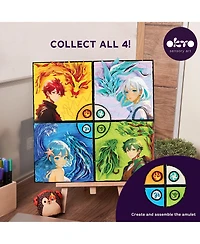 Wise Elk Okto Manga Elements - Air - 3D Clay Canvas Kit (11.8×15.7 in)