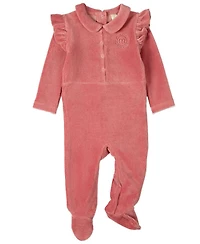 Baby and Toddler Girls "MeMoi Sport" Cotton Rich Corduroy Ruffled Footie