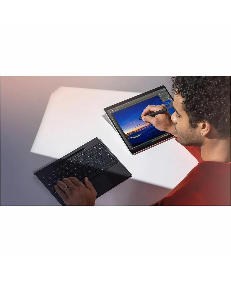 Microsoft Flex Keyboard with Bold Keyset for 13" Surface Pro 11, 9 and 8, Black