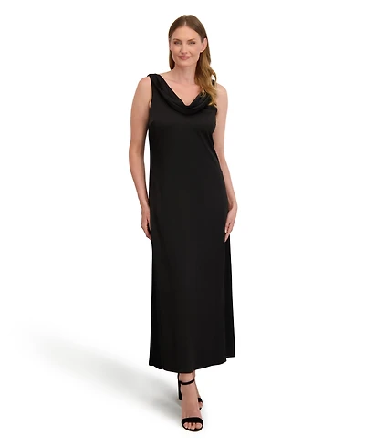 Laundry By Shelli Segal Women's Roxanne Sleeveless Low Cowl Dress