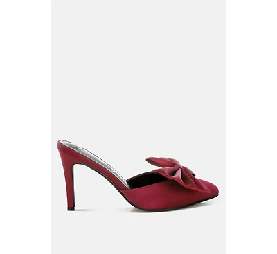 London Rag Sidonie Bow Detail Stiletto Mules Women