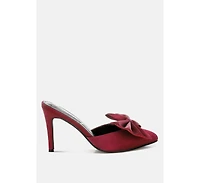 London Rag Sidonie Bow Detail Stiletto Mules Women