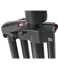 Manfrotto 1005BAC 107" Air Cushioned Aluminum Ranker Light Stand with 3-Sections & 2 Risers, Black