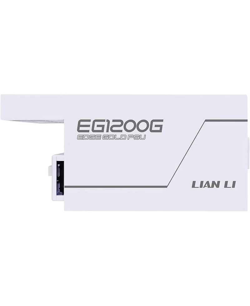 Lian-Li EG1200G Edge Gold 1200W 80+ Gold Certified Fully Modular Atx Psu with Usb Hub, White
