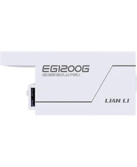 Lian-Li EG1200G Edge Gold 1200W 80+ Gold Certified Fully Modular Atx Psu with Usb Hub, White