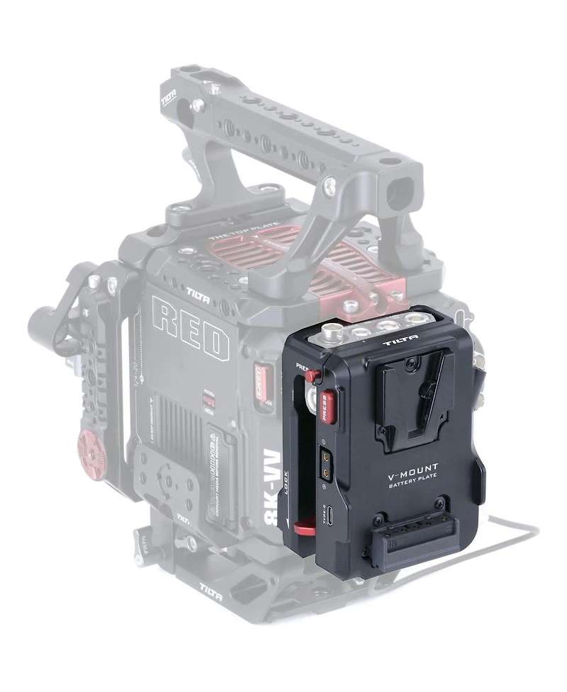 Tilta V-Mount Battery Plate for Red V-raptor, Black