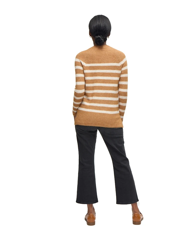 Ingrid + Isabel Mock Neck Striped Sweater