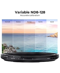 K&F Concept 58mm Nano-x ND8-128 3-7 Stop Magnetic Variable Neutral Density Lens Filter