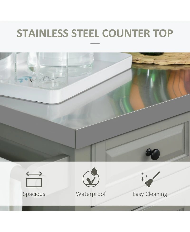 Slickblue Durable Kitchen Storage Cabinet with Doors and Shelves for Pantry Organization