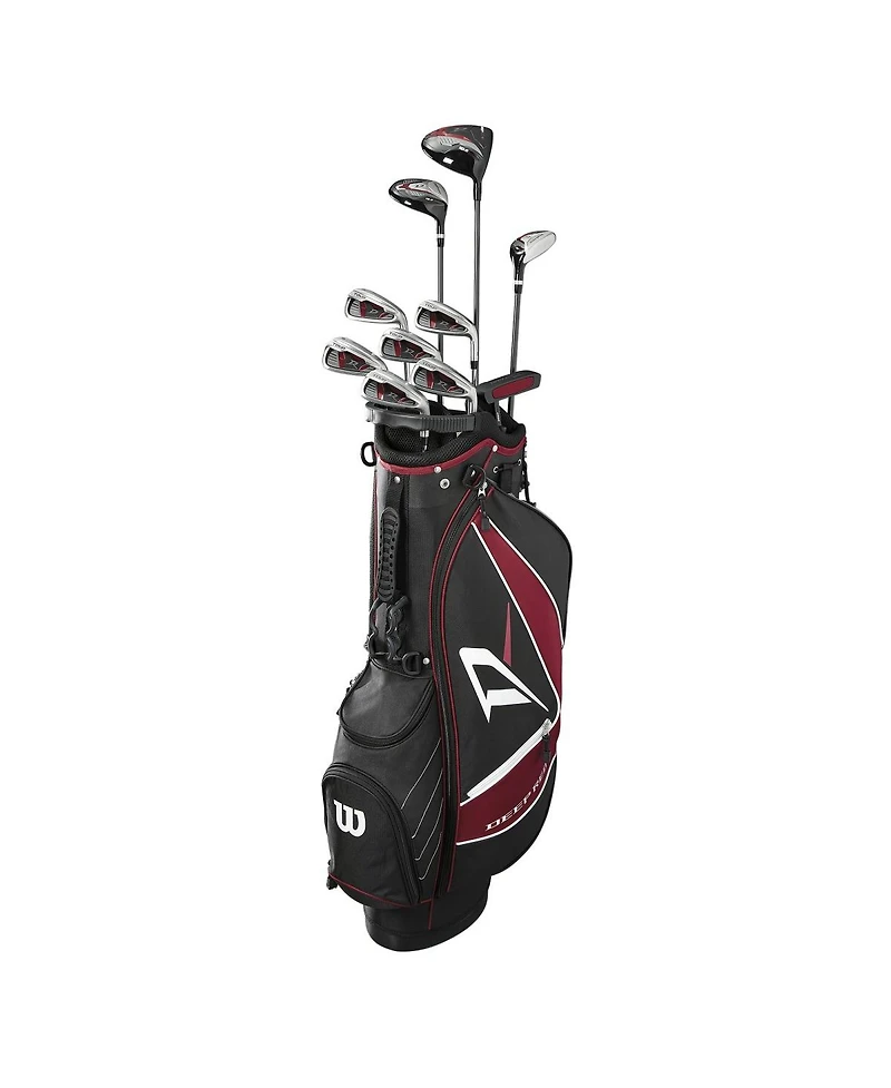 Wilson Deep Red Tour Right Hand Mens Carry Complete Golf Set - Standard / Regular / Black/Deep Red/Grey