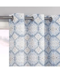 No. 918 Lotan Global Inspired Medallion Semi-Sheer Grommet Curtain Panel
