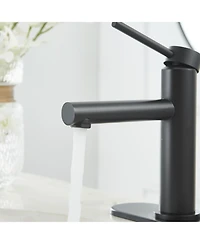 Greenspring Single Hole Single-Handle Bathroom Faucet in Matte Black
