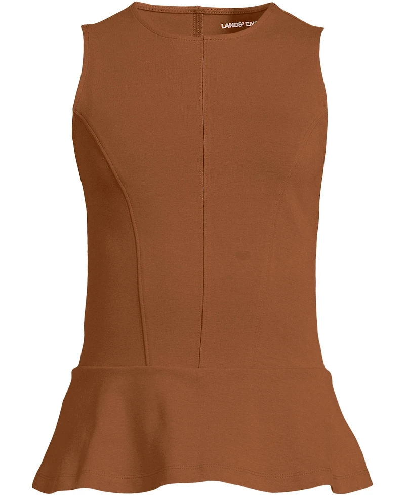 Lands' End Plus Sleeveless Starfish Peplum Top