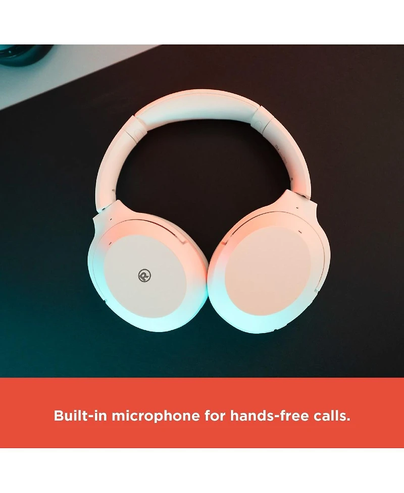 RadioShack Bluetooth 5.4 Active Noise Cancelling Foldable Wireless Headphones With Extended Playtime 3304400 White
