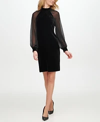 Calvin Klein Petite Long Sleeve Dress