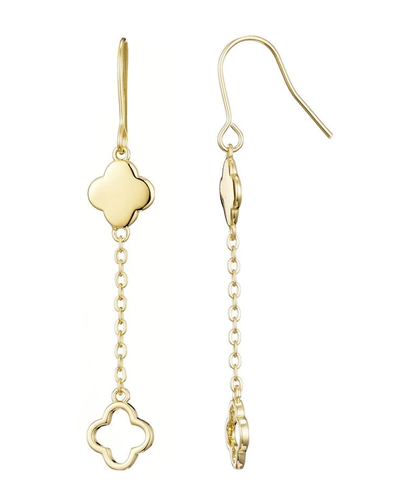 Adornia Gold Clover Drop Earrings