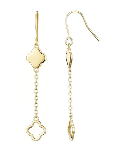 Adornia Gold Clover Drop Earrings