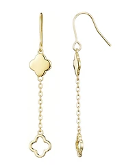 Adornia Gold Clover Drop Earrings