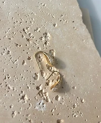 Adornia Gold Cubic Zirconia Teardop Wire Earrings