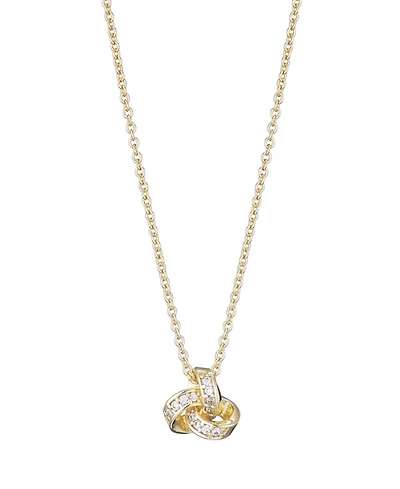 Adornia Gold Cubic Zirconia Halo Heart Necklace