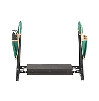 Slickblue Garden Kneeler and Seat Folding Stool with 8" Eva Pad for Comfortable Gardening