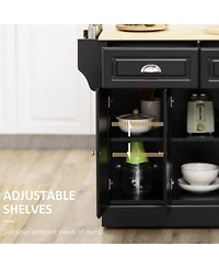 Slickblue Stylish Kitchen Storage Cabinet with Shelves for Pantry and Dining Room Storage
