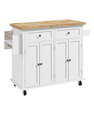 Slickblue Spacious Kitchen Storage Cabinet with Doors and Shelves for Pantry and Dining Essentials
