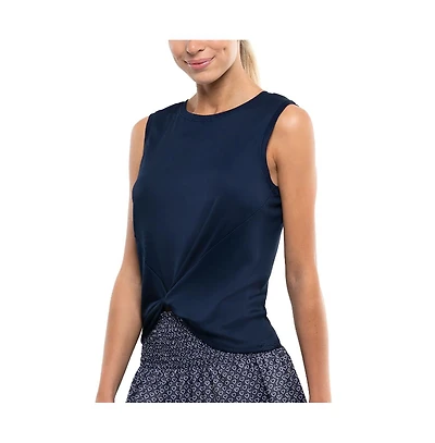 Lucky Love Women's Twist Front Tennis Tank Top