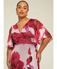 Fashion-szn Curve Plus Bold Floral Maxi Dress