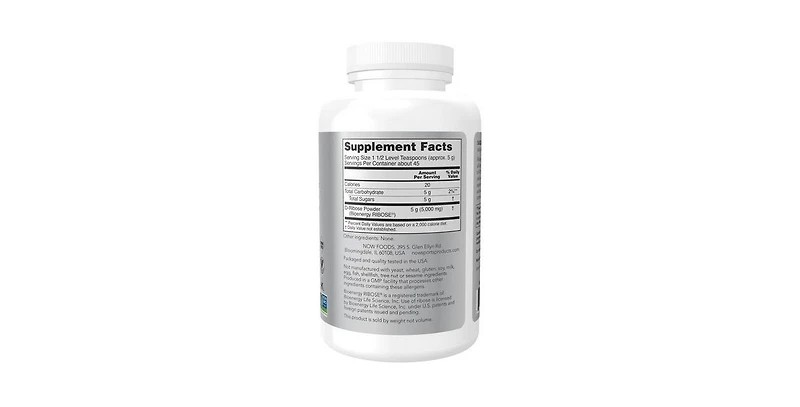Now Foods D-Ribose Powder ,8 oz